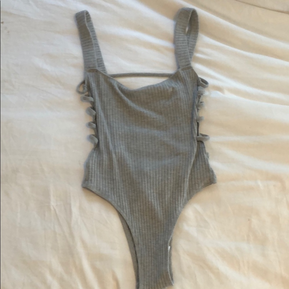 Grey Planet Blue Bodysuit